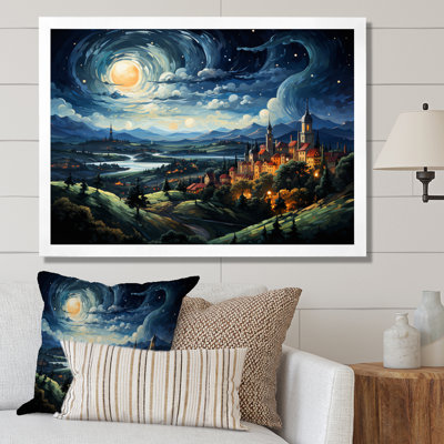 Masterpiece The Starry Day By Vincent I - Landscapes Canvas Wall Art