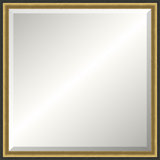 Gold and Black Rustic Mirror