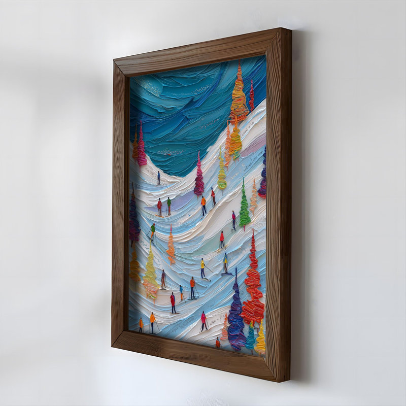 Peinture décorative en panneau de fibres à densité moyenne, H 13,98 po x l 18,5 po x P 0,79 po