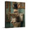 Élégant lapin lisant des impressions sur toile de journal, art mural sur toile de style salle de bain rétro, décor de salle de bain, décoration de chambre d'enfant, décorations de thème de lapin de Pâques, reproduction d'art sur toile tendue, 8 po x 10 po