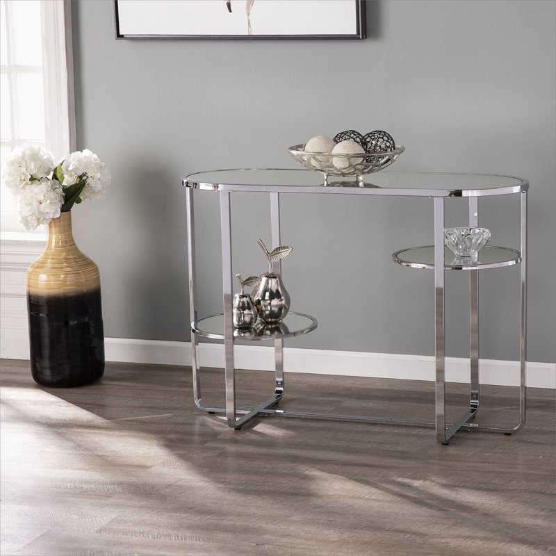 Console à miroir Maxina avec rangement