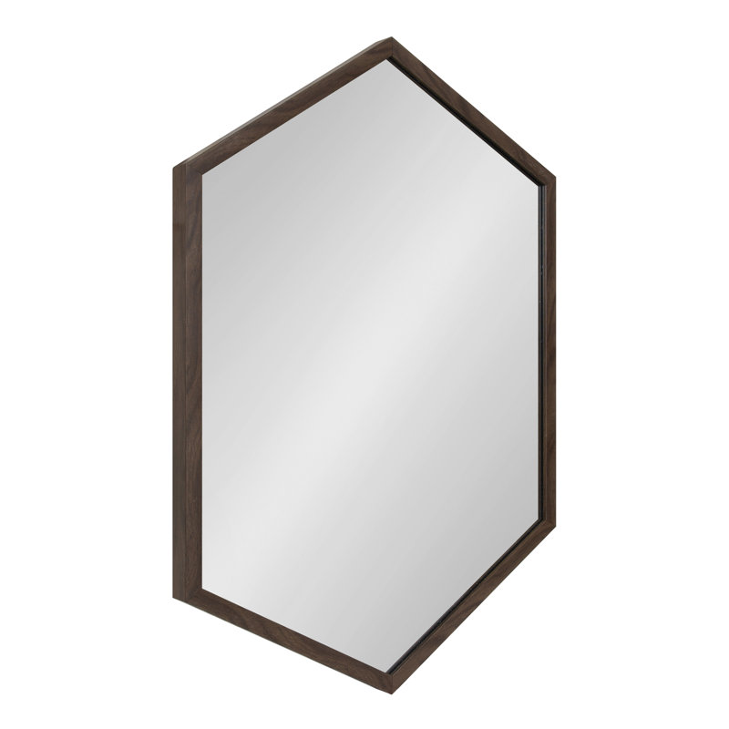 Miroir d'appoint Effervescence, Noyer brun, 31 po x 22 po
