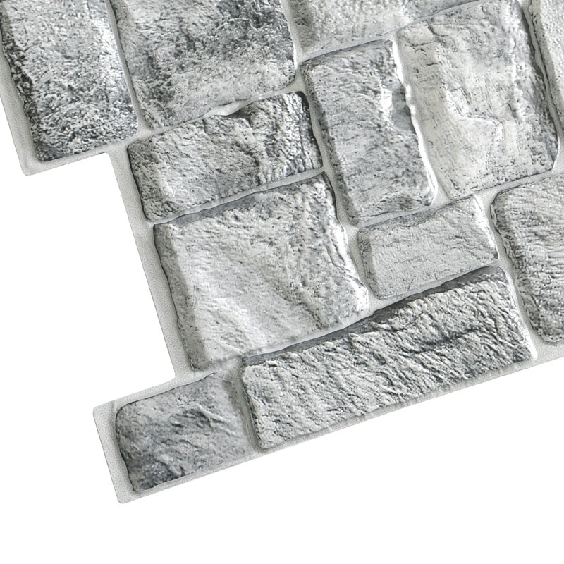 19" x 39" 3D Wall Panel (5-Pack), Grey