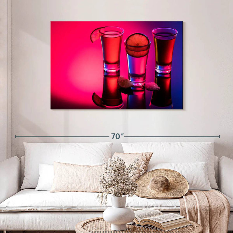 Yarlin Tequila Shots Reflection, 30" H x 45" W
