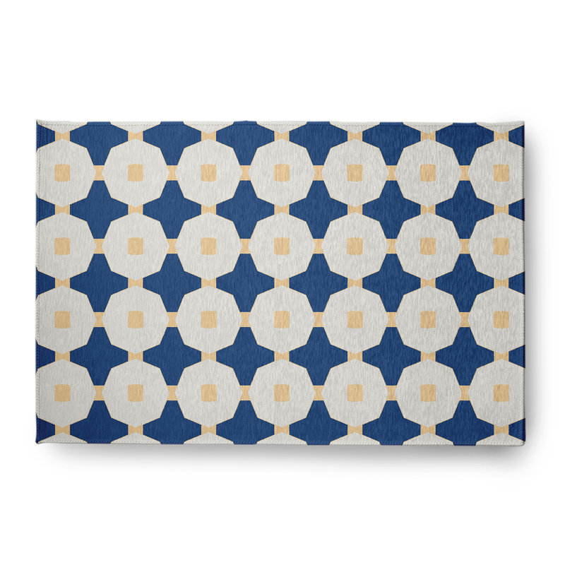Cynamon Chenille Geometric Indoor Rug, Rectangle 4' x 6'
