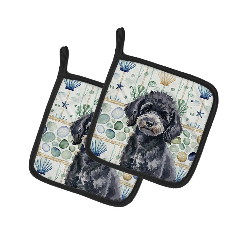 Paire de porte-casseroles en verre