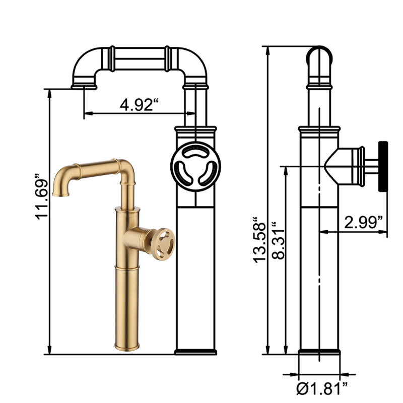 Single-Hole Single-handle Bathroom Faucet