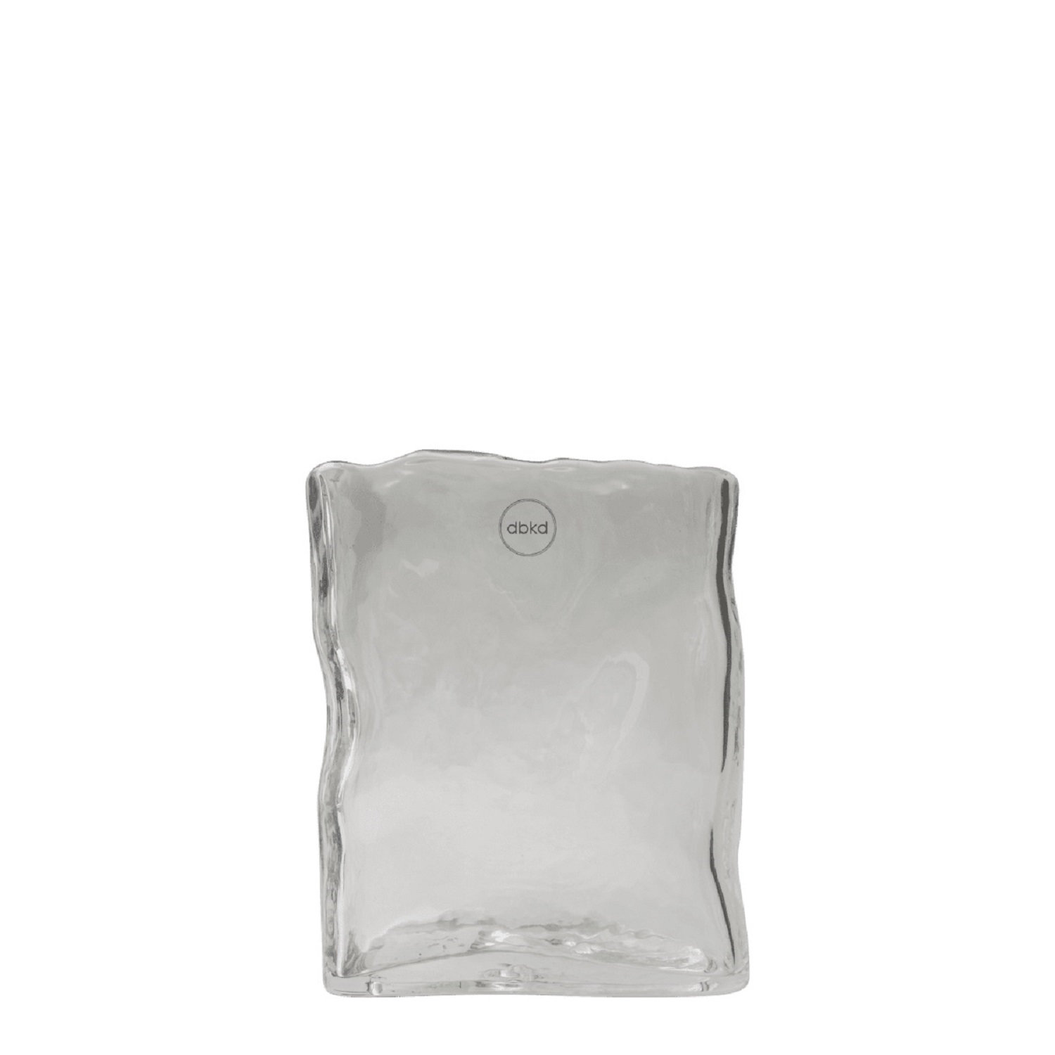 Filia Glass Table Vase, Clear, 7.09" H x 5.91" W x 3.15" D
