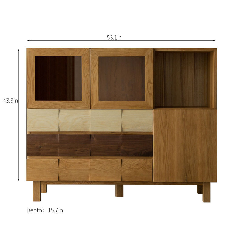 Solid Wood Accent Cabinet