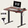 Home Office Height Adjustable Standing Desk With Built-in Power Outlet