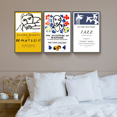 Matisse, œuvre d'art - impression de 3 pièces