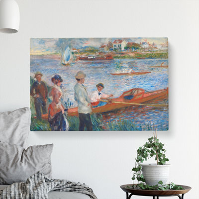 Oarsmen At Chatou by Pierre-Auguste Renoir - Wrapped Canvas Painting