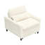 Fauteuil beige confortable pour petit appartement avec balcon et canapé-lit-1667591946