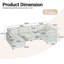 Canapé modulaire réversible 6 pièces avec repose-pieds amovible-2120799957