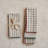 Cotton Printed Napkins With Pattern And Stitched Edge