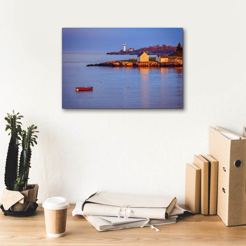 «Evening Glow At Willard Beach» par Rick Berk, art mural sur toile