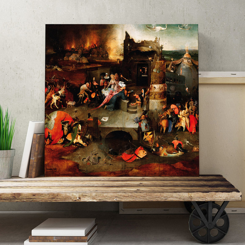 Hieronymus Bosch - Wrapped Canvas Painting, 50cm H x 50cm W