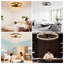 Ventilateur de plafond encastré à intensité variable avec lumières DEL Kordae-1850629-12551999