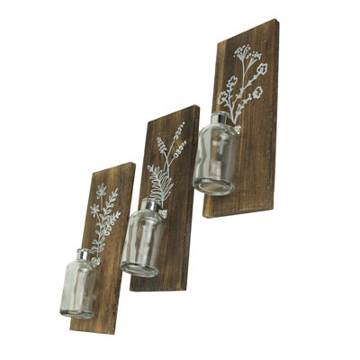 Wood Wall Vase