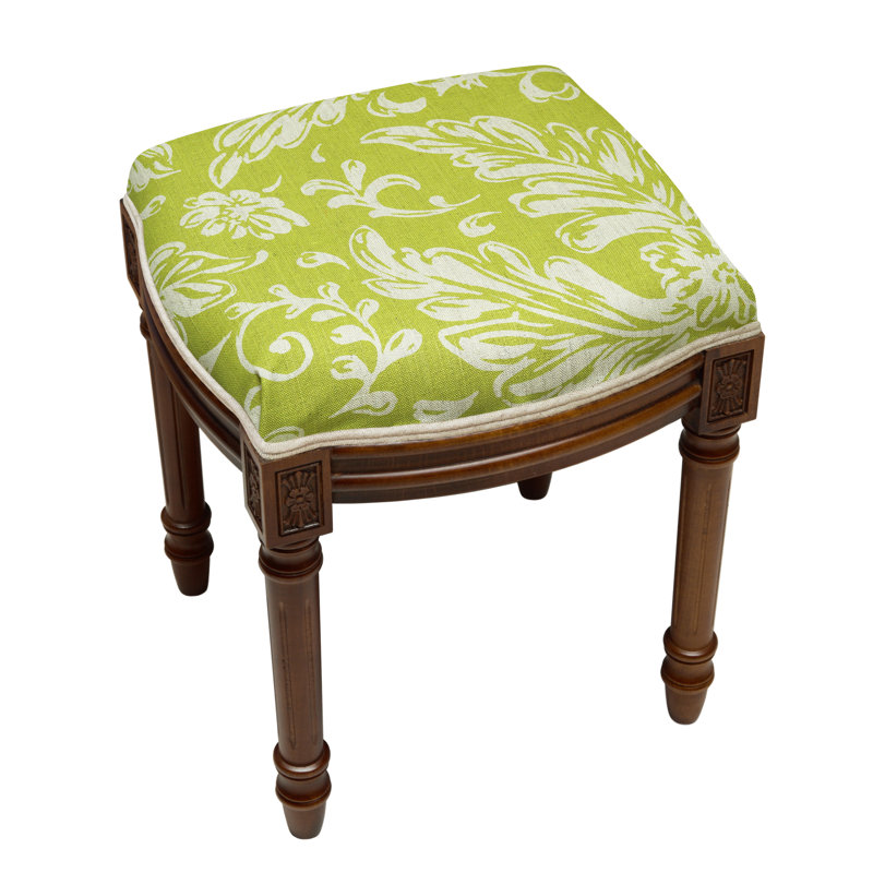 Tabouret de coiffeuse Camilly, Noyers, Vert chartreuse