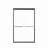 44"-48"W*72" H Semi-Frameless Double Sliding Shower Door, Shower Door, 1/4" (6Mm) Thick SGCC Tempered Glass Door-123404582