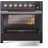 ILVE Panoramagic 36 in Induction Range, 6 Induction Elements (Matte Black)-99364266