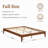 Shiann Natural Solid Bamboo Wood Platform Bed Frame, Easy-Assemble Mortise and Tenon Structure-1091925359