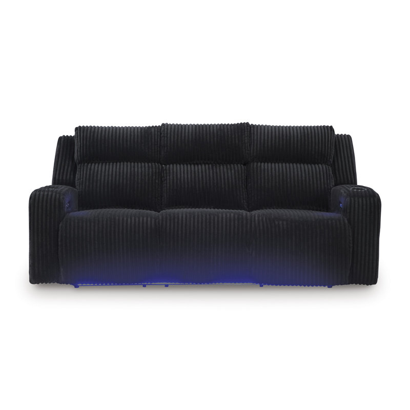 Odhren Power Reclining Sofa, Black