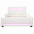 Upholstered Platform Bed With Drawer, Led And Usb-124851110-124851111