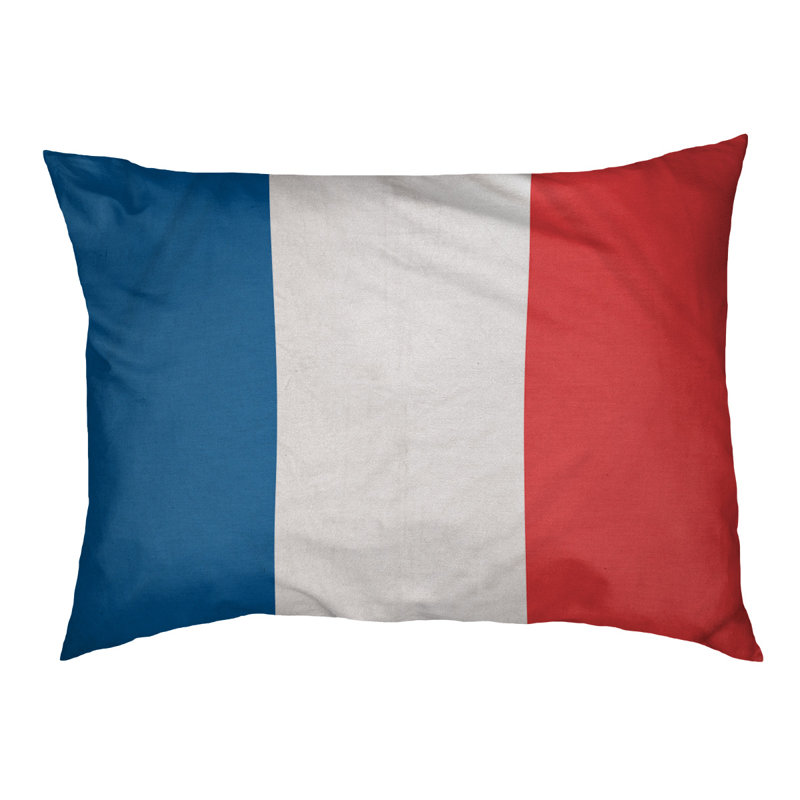 Coussin extérieur Philadelphia, Grand (l 40 po x P 30 po x H 14 po), Bleu Dodger / blanc / rouge