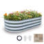  Galvanized Raised Garden Bed, Lightweight Planter Boxes Outdoor With Easy Assembly, Large Garden Bed For Vegetables, Fruits, Flower Silver