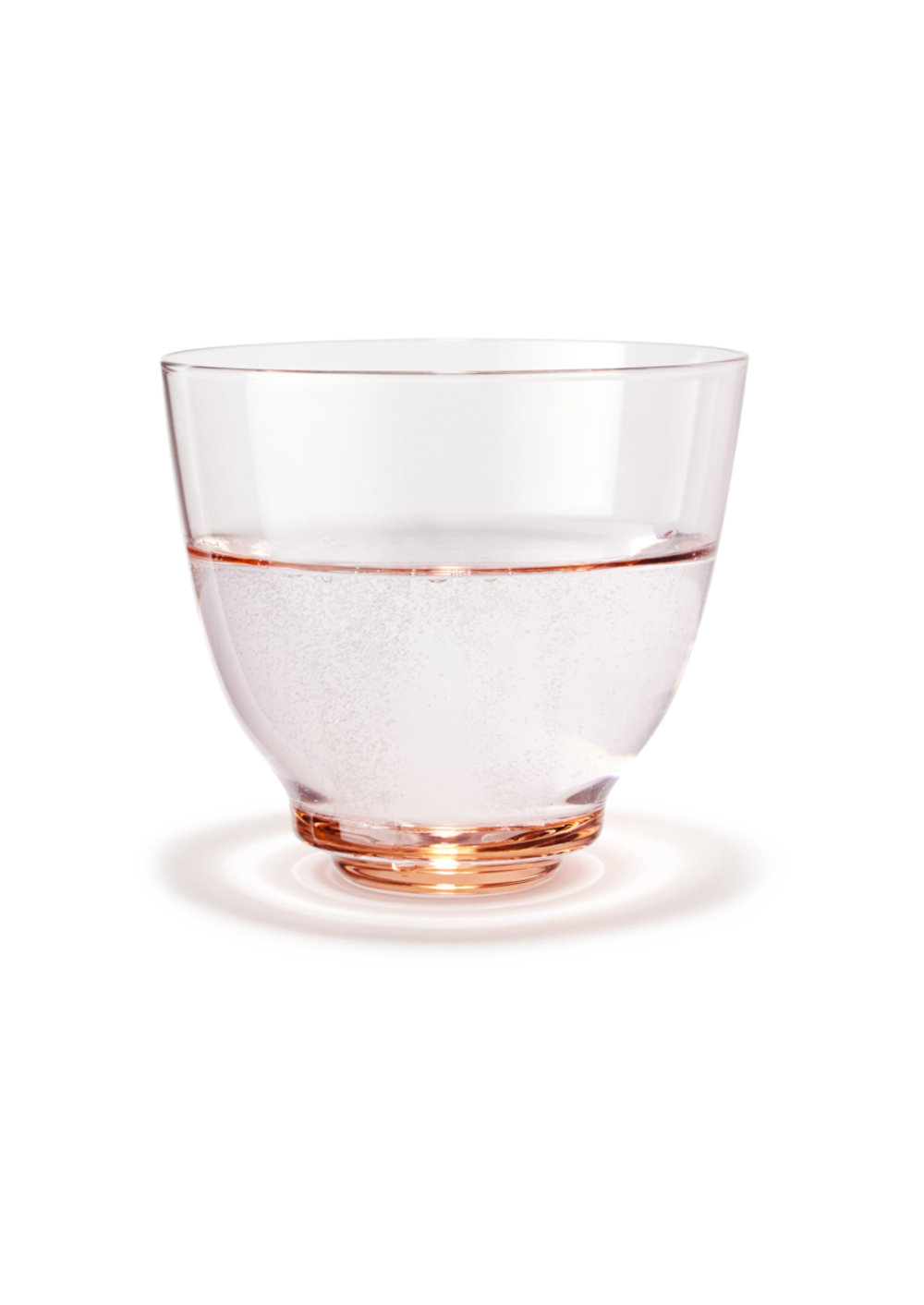 Flow Drinking Glass, Pink