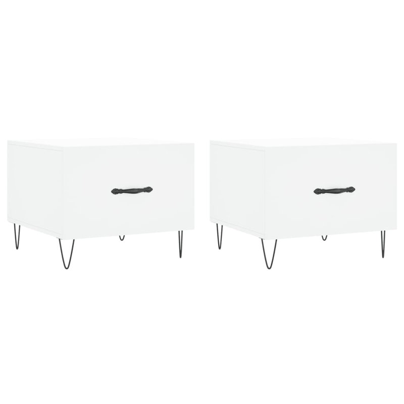 Four Leg Coffee Table with Storage, sonoma oak