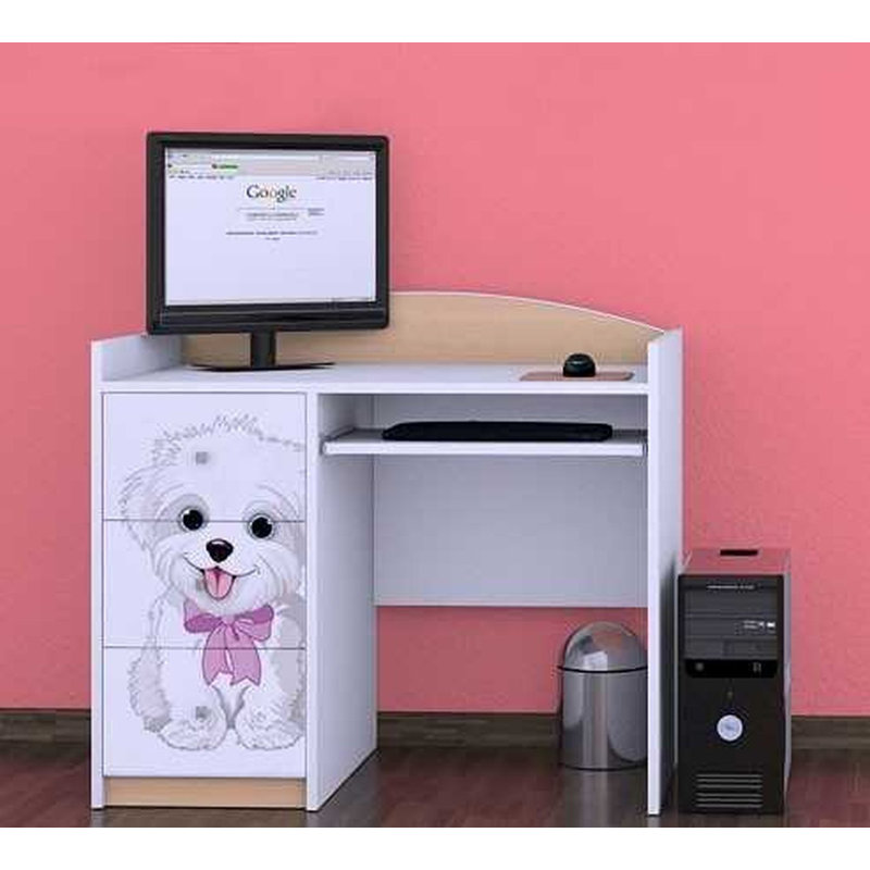Topher 100cm Computer Desk, Beige