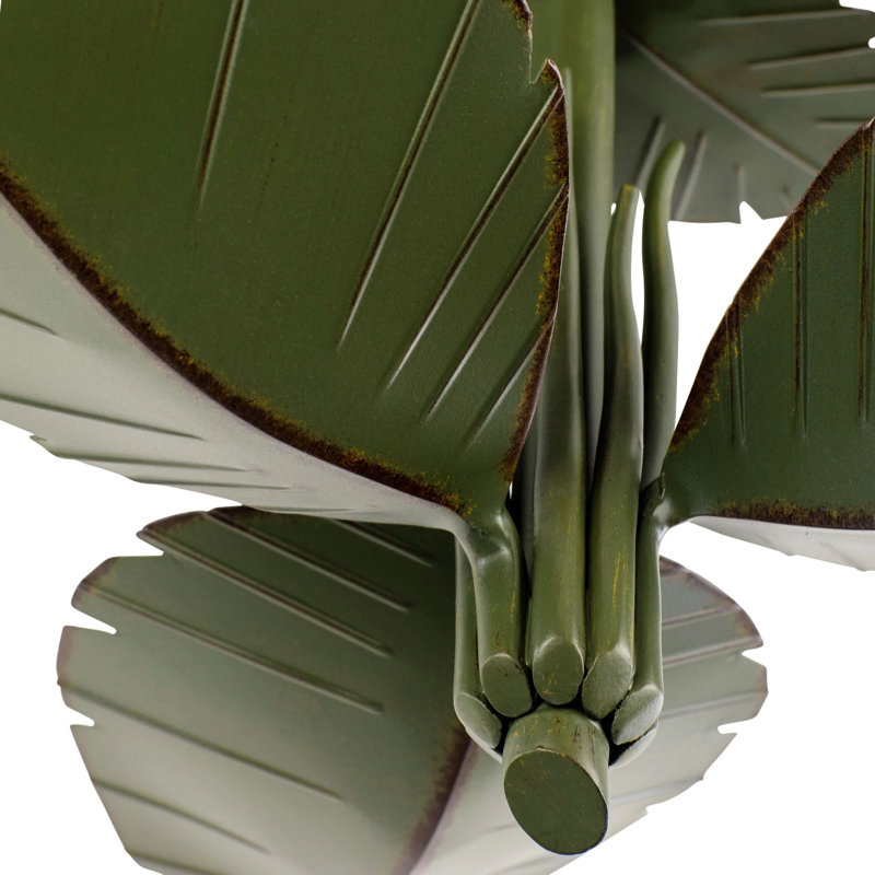 Plafonnier semi-encastré Banana Leaf, Feuille de bananier, Feuille de bananier / vert