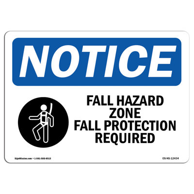 Zone de protection contre les chutes