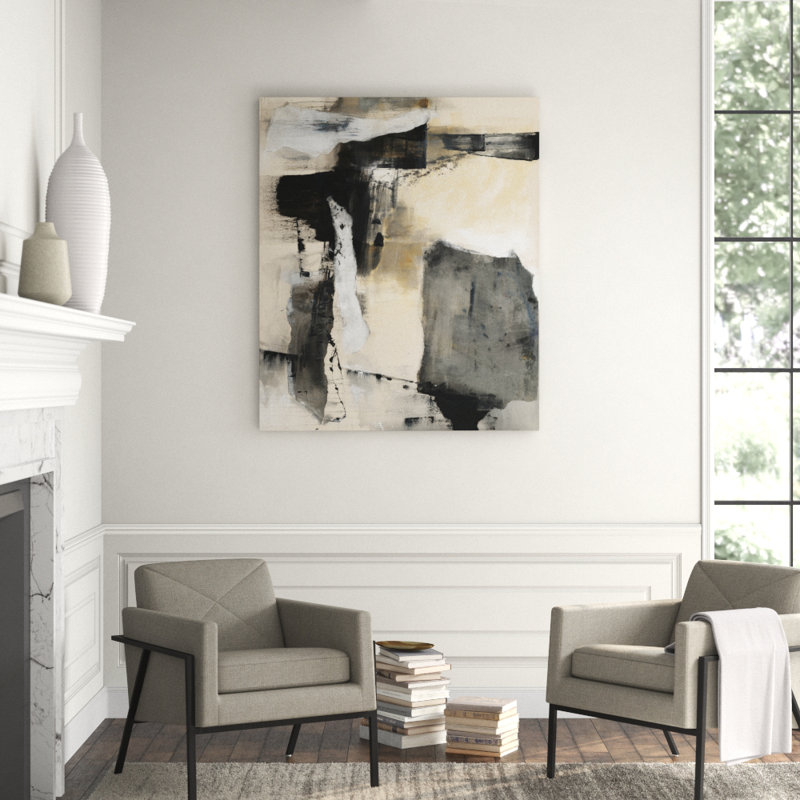 Allude Print by Barclay Butera, 65" H x 54" W, Hand Embellishment Texture