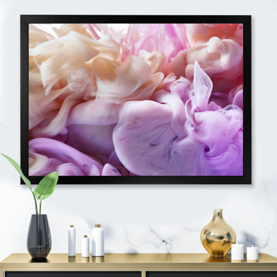Pink And Blue Fluid Ink Art II - Modern Canvas Wall Decor