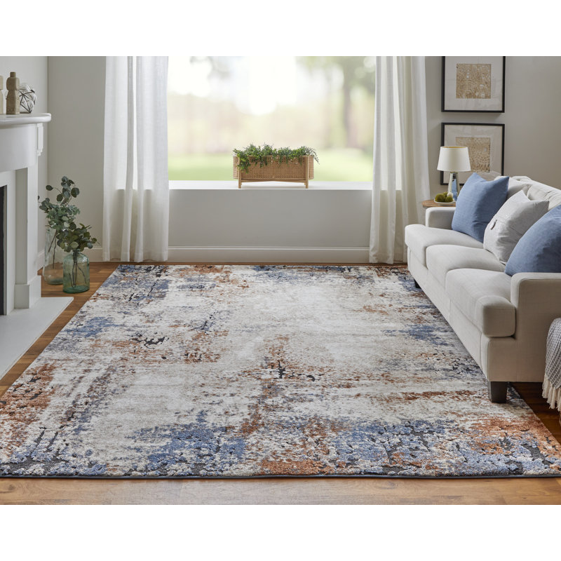 Rivah Performance Abstract Indoor Rug, Rectangle 2' x 3'