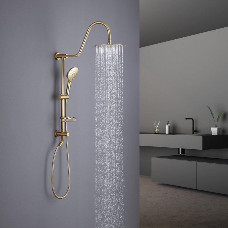 Complete Shower System, Gold