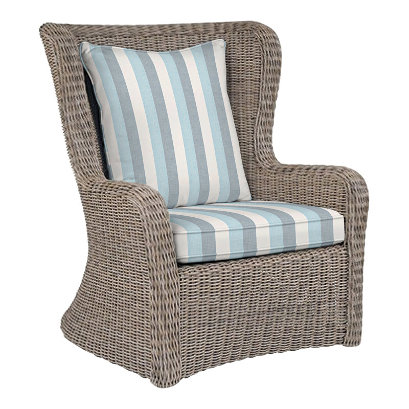 Sag Harbor Outdoor Lounge Chair, Natural, Gray