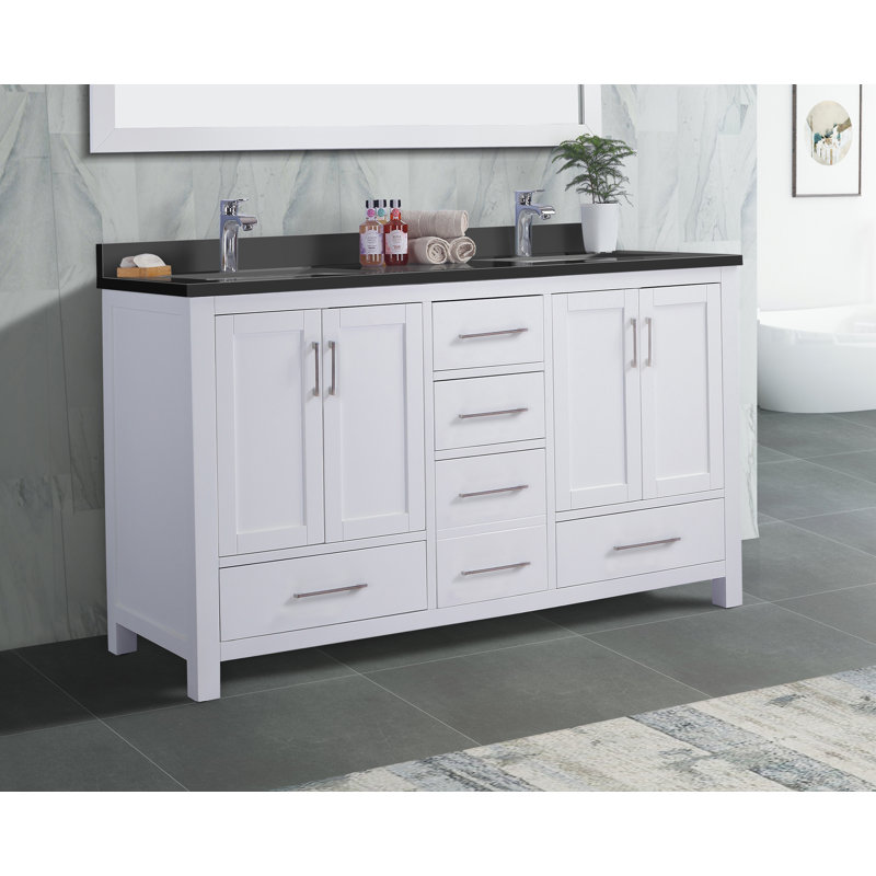 Ensemble de meuble-lavabo double 61 po Gordan
