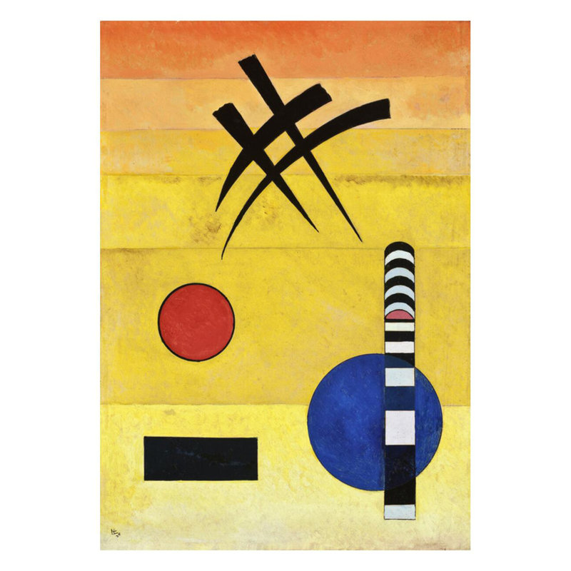 Signe par Vassily Kandinsky - Estampe numérique, H 28 po x l 22 po