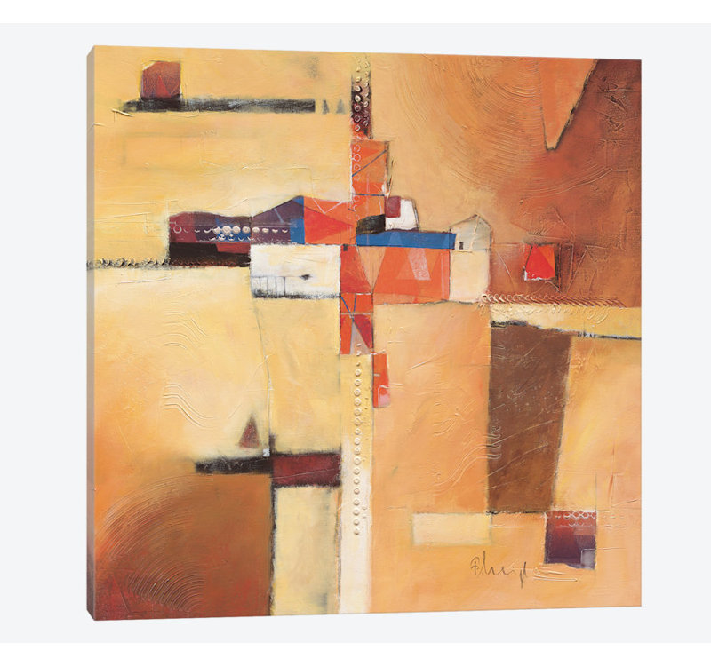 « abstract i », impression sur toile, H 18 po x l 18 po x P 1,5 po, Pas de tapis, Toile tendue