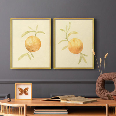 Dappled Oranges III-Premium Framed Print -Ready to Hang - No Nails Required - No Nails Required