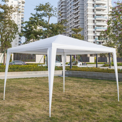 Tente imperméable 3 x 3 m avec tubes en spirale blanc