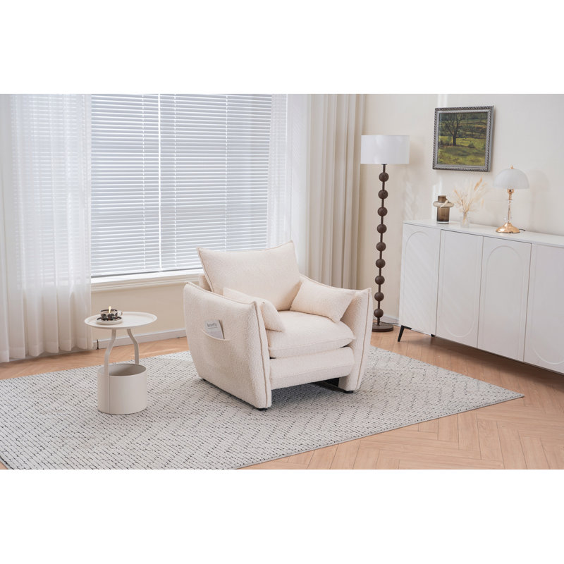 Chaise de salle à manger Sharp-Angle, Beige