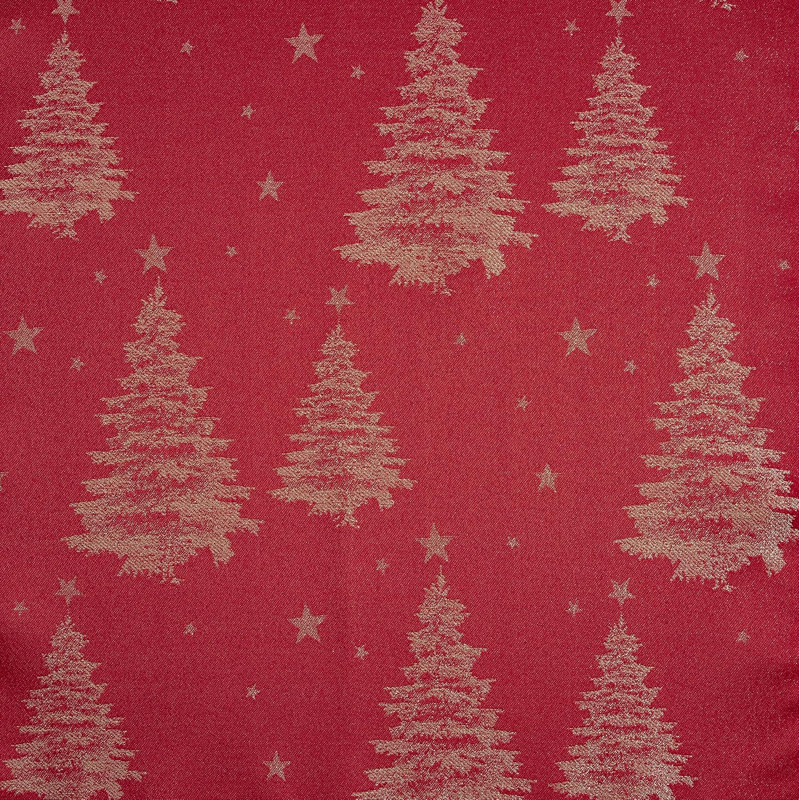 Christmas Tablecloth Christmas Tree Embossed Design - 52in, 132cm W x 228cm L