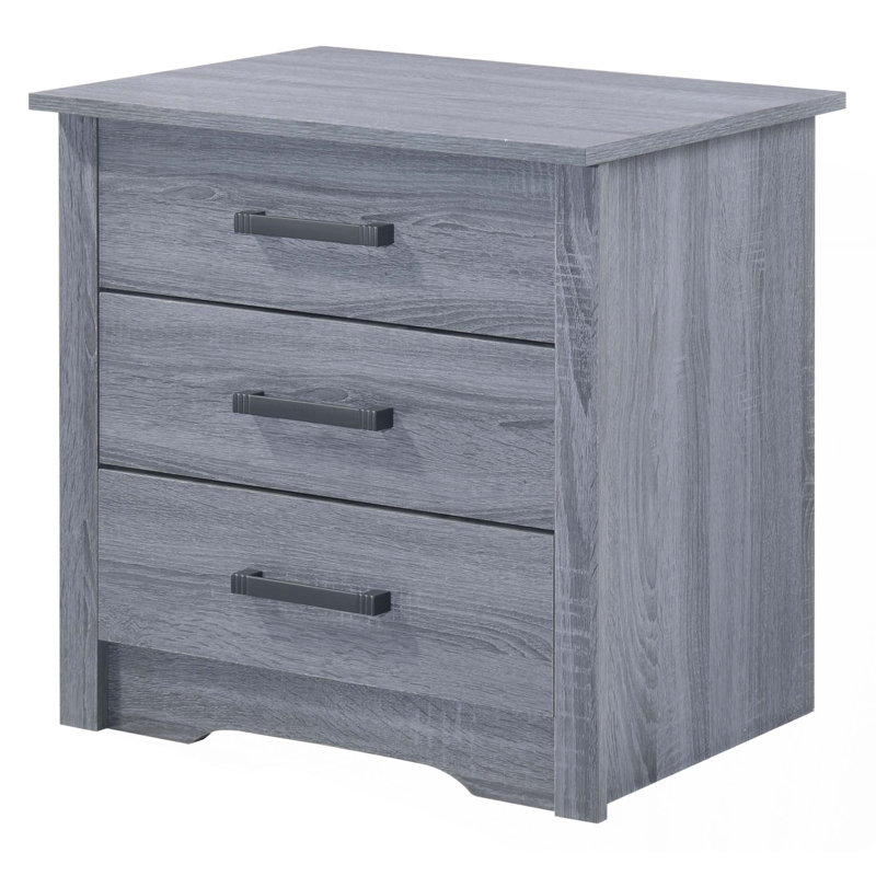 Modern Elegance Nightstand for Bedroom, Gray