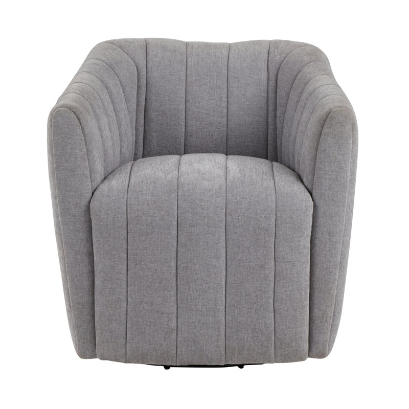 Fauteuil d'appoint pivotant Finley, Gris